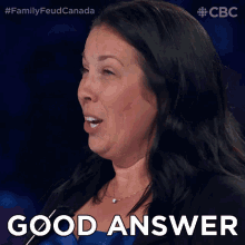 Good Answer Sue GIF - Good Answer Sue Family Feud Canada GIFs