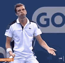 Julien Benneteau Shrug GIF - Julien Benneteau Shrug Tennis GIFs