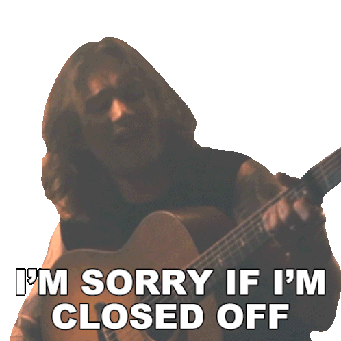 I'M Sorry If I'M Closed Off Dillon James Sticker - I'M Sorry If I'M Closed Off Dillon James My Shadow Song Stickers
