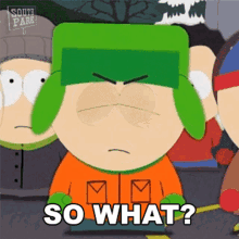 So What Kyle Broflovski GIF - So What Kyle Broflovski South Park GIFs