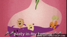 Party Time Tummy GIF - Party Time Tummy Food GIFs