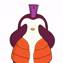 cute kawaii surprise penguin boo