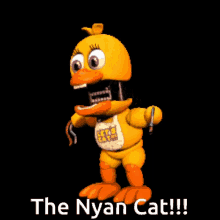 nyan cat witherd chica ucn chica lets eat