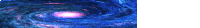 a blue galaxy with a pink center and a white border