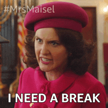 I Need A Break Miriam Maisel GIF - I Need A Break Miriam Maisel Rachel Brosnahan GIFs