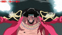 a drawing of a man with a beard and a red coat with the words anime character written on the bottom
