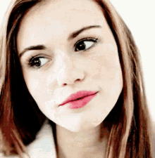 holland roden lydia teen wolf smile thinking