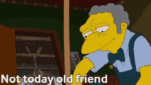 noose moe szyslak not today old friend the simpsons