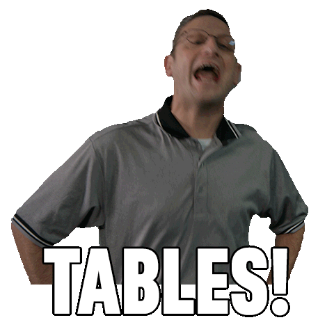 Tables I Think You Should Leave With Tim Robinson Sticker - Tables I Think You Should Leave With Tim Robinson Desks Stickers