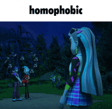 Frankie Stein Monster High GIF - Frankie Stein Monster High Homophobic GIFs