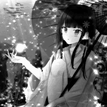 Animegirl White GIF - Animegirl White Black GIFs