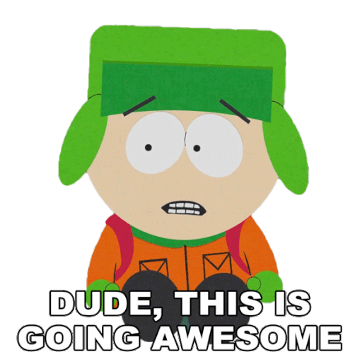 Dude This Is Going Awesome Kyle Broflovski Sticker - Dude This Is Going Awesome Kyle Broflovski South Park Stickers