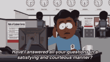 Customer Service GIF - South Park Customer Service Have Answered All Your Question GIFs