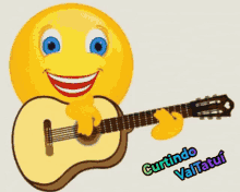 Curtindo Valtatui Emoji GIF - Curtindo Valtatui Emoji Guitar GIFs