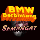 a logo for bmw berbintang semangat with a fingerprint in the background