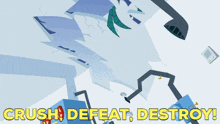 Johnny Test Crush Defeat Destroy GIF - Johnny Test Crush Defeat Destroy Aliens GIFs