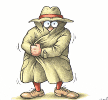 a cartoon of a man with a clown face and the words quelli della 3 ° e below him