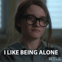 I Like Being Alone Anna Delvey GIF - I Like Being Alone Anna Delvey Julia Garner GIFs