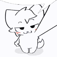 a black and white drawing of a cat on a leash