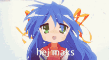 Hej Maks Konata Izumi GIF - Hej Maks Konata Izumi Anime GIFs
