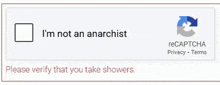 a screen that says i 'm not an anarchist