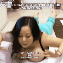 Push Up Challenge Workout GIF - Push Up Challenge Workout Funny GIFs