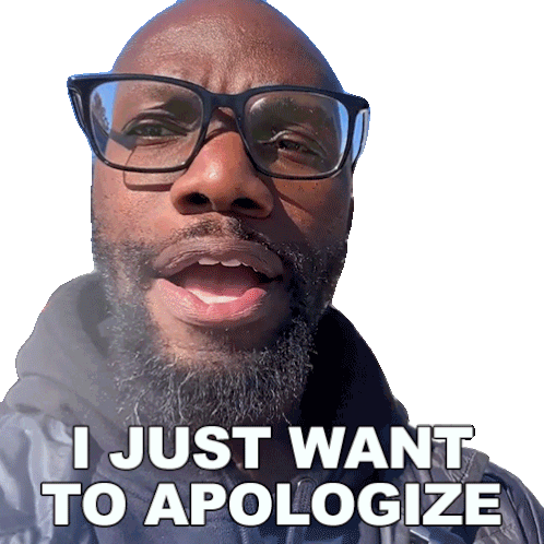 I Just Want To Apologize Rich Benoit Sticker - I Just Want To Apologize Rich Benoit Rich Rebuilds Stickers