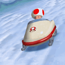 Toad Mario Toad GIF - Toad Mario Toad Sled GIFs