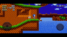 a screenshot of a video game with sonic and tails
