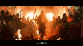 a group of people are dancing in a room with the words hear it on adsaver on the bottom