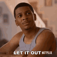 Let It Out Jamal Turner GIF - Let It Out Jamal Turner On My Block GIFs