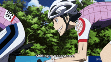 a man wearing a helmet says shifting to phase three in a cartoon