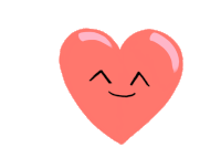 Heart Bouncy Heart Sticker - Heart Bouncy Heart Happy Stickers