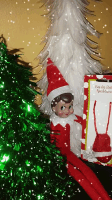 Elf On The Shelf Snowing GIF