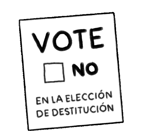 Vote No En La Elección De Destitución Sticker - Vote No En La Elección De Destitución Voto Stickers