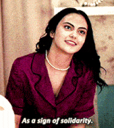 Riverdale Veronica Lodge GIF - Riverdale Veronica Lodge As A Sign Of Solidarity GIFs