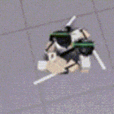 a blurred image of a person standing in front of a green light