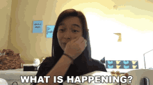 What Is Happening Hannah Fawcett GIF - What Is Happening Hannah Fawcett Laughing Pikachu GIFs