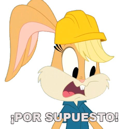 Por Supuesto Lola Bunny Sticker - Por Supuesto Lola Bunny Bugs Bunny Builders Stickers