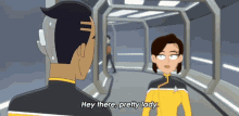 Hey There Pretty Lady Samanthan Rutherford GIF - Hey There Pretty Lady Samanthan Rutherford Ensign Barnes GIFs