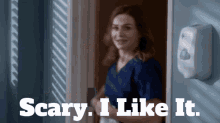 Greys Anatomy Amelia Shepherd GIF - Greys Anatomy Amelia Shepherd Scary I Like It GIFs