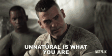 Unnatural Is What You Are Master Sergeant GIF - Unnatural Is What You Are Master Sergeant Love Death And Robots GIFs