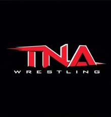 a logo for tna wrestling with a black background