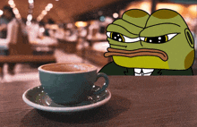 Hoppy Coffee GIF - Hoppy Coffee Hoppy The Frog GIFs