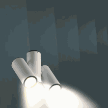 a picture of a light switch next to a light that is on