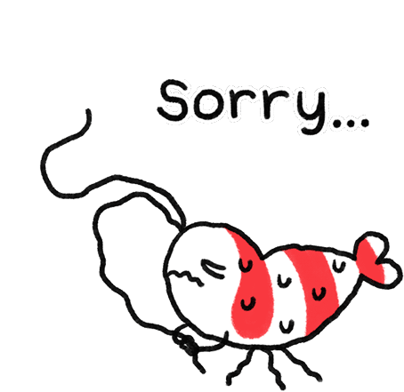 Sorry Scared Sticker - Sorry Scared Terrified Stickers