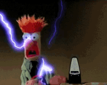 Beaker Electrocuted GIF - Beaker Electrocuted Ahhh GIFs