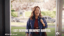 I Got Everyone Breakfast Burritos Jenna GIF - I Got Everyone Breakfast Burritos Jenna Zoeys Extraordinary Playlist GIFs