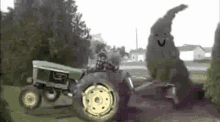 Tree Beating Tractor Tree GIF - Tree Beating Tractor Tree Tractor GIFs