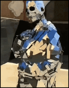 Shiny Suit Mirrored Suit GIF - Shiny Suit Mirrored Suit Confident GIFs